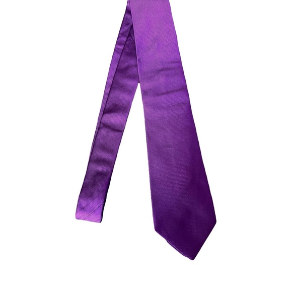 Valentino Garavani Purple Silk Tie - Picture 1 of 4